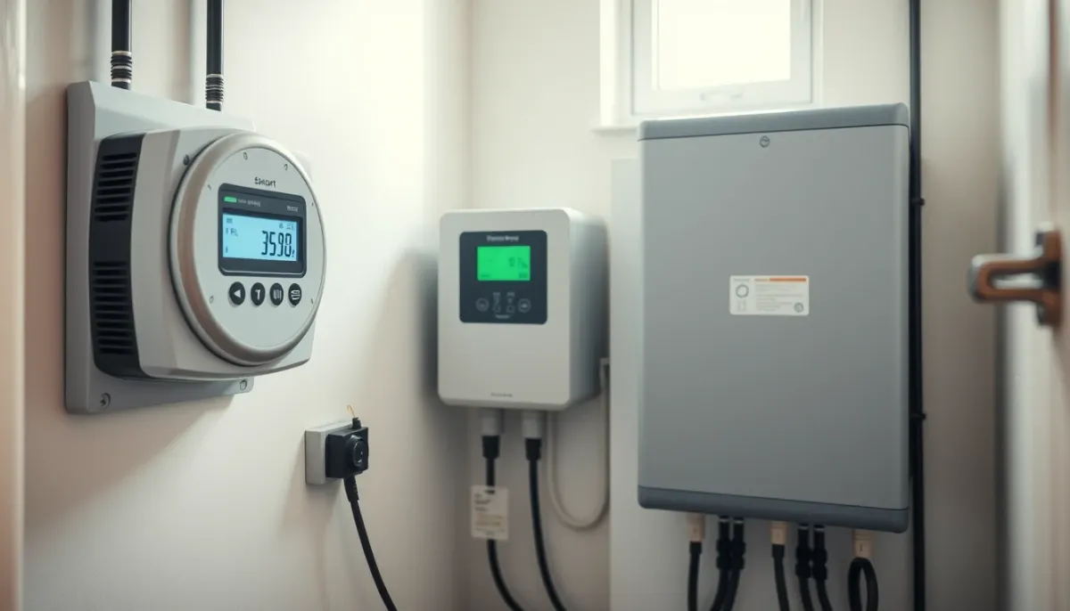Compteur communicant et batterie domestique dans un local technique, éléments clés pour un contrat dynamique avec panneaux solaires