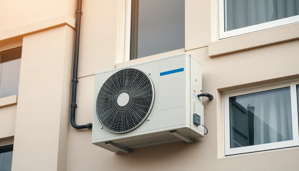 Unité extérieure d'une climatisation multisplit installée sur une façade