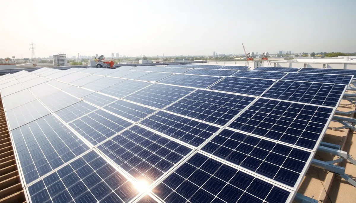 Panneaux solaires bien entretenus avec environnement dégagé pour éviter les baisses de production